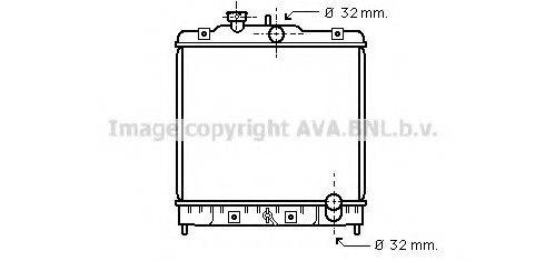 AVA QUALITY COOLING HD2075 Радіатор, охолодження двигуна