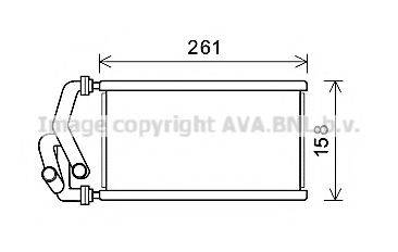 AVA QUALITY COOLING HD6294 Теплообмінник, опалення салону