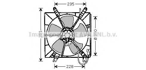 AVA QUALITY COOLING HD7509 Вентилятор, охолодження двигуна