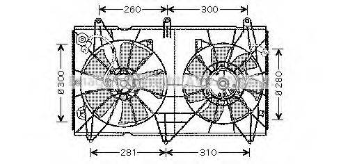 AVA QUALITY COOLING HD7516 Вентилятор, охолодження двигуна