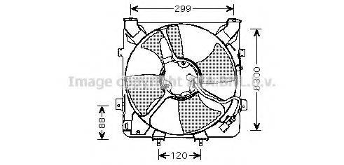 AVA QUALITY COOLING HD7522 Вентилятор, охолодження двигуна