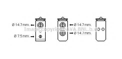 AVA QUALITY COOLING HY1294 Розширювальний клапан, кондиціонер