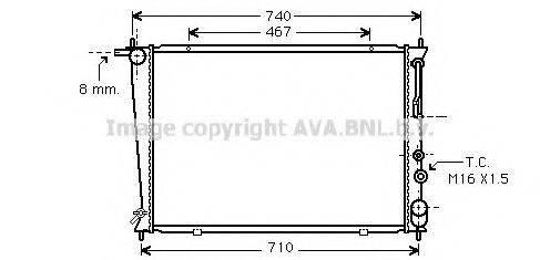 AVA QUALITY COOLING HY2054 Радіатор, охолодження двигуна