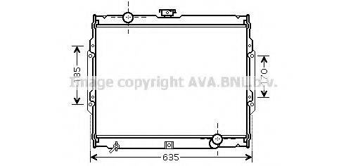 AVA QUALITY COOLING HY2108 Радіатор, охолодження двигуна