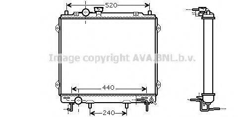 AVA QUALITY COOLING HY2115 Радіатор, охолодження двигуна