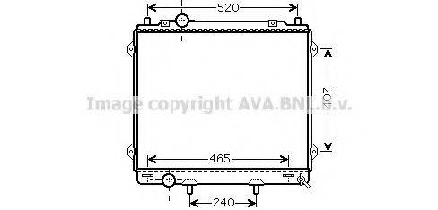 AVA QUALITY COOLING HY2163 Радіатор, охолодження двигуна