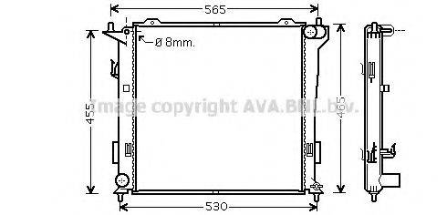 AVA QUALITY COOLING HY2181 Радіатор, охолодження двигуна