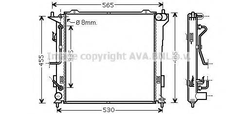 AVA QUALITY COOLING HY2182 Радіатор, охолодження двигуна