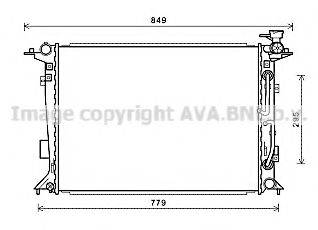 AVA QUALITY COOLING HY2332 Радіатор, охолодження двигуна