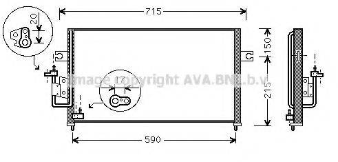 AVA QUALITY COOLING HY5116 Конденсатор, кондиціонер