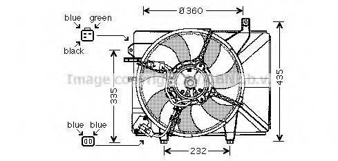 AVA QUALITY COOLING HY7511 Вентилятор, охолодження двигуна