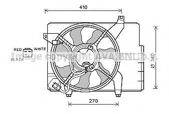 AVA QUALITY COOLING HY7527 Вентилятор, охолодження двигуна