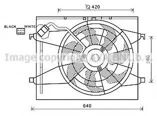 AVA QUALITY COOLING HY7539 Вентилятор, охолодження двигуна