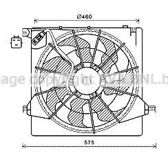 AVA QUALITY COOLING HY7562 Вентилятор, охолодження двигуна