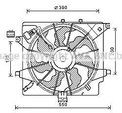 AVA QUALITY COOLING HY7563 Вентилятор, охолодження двигуна