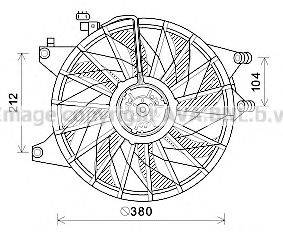 AVA QUALITY COOLING HY7565 Вентилятор, охолодження двигуна