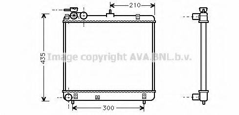 AVA QUALITY COOLING HYA2051 Радіатор, охолодження двигуна