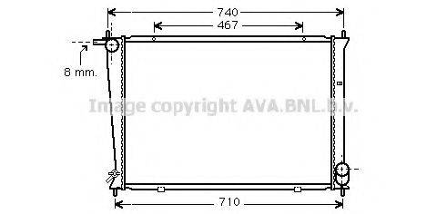 AVA QUALITY COOLING HYA2148 Радіатор, охолодження двигуна