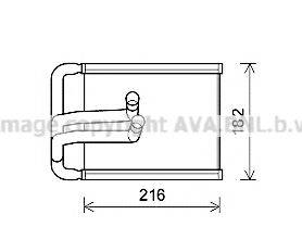 AVA QUALITY COOLING HYA6254 Теплообмінник, опалення салону