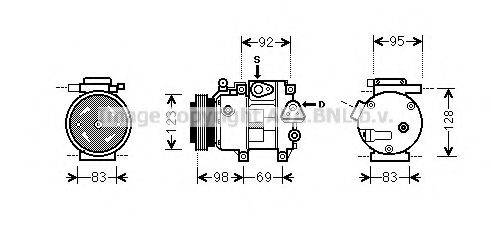 AVA QUALITY COOLING HYK239 Компресор, кондиціонер