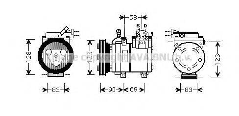 AVA QUALITY COOLING HYK250 Компресор, кондиціонер