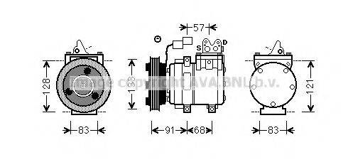 AVA QUALITY COOLING HYK262 Компресор, кондиціонер