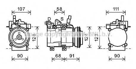 AVA QUALITY COOLING HYK321 Компресор, кондиціонер