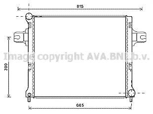 AVA QUALITY COOLING JEA2064 Радіатор, охолодження двигуна