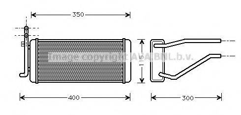 AVA QUALITY COOLING JR6005 Теплообмінник, опалення салону