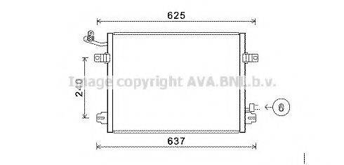 AVA QUALITY COOLING JRA5048 Конденсатор, кондиціонер