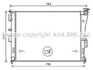 AVA QUALITY COOLING KA2269 Радіатор, охолодження двигуна