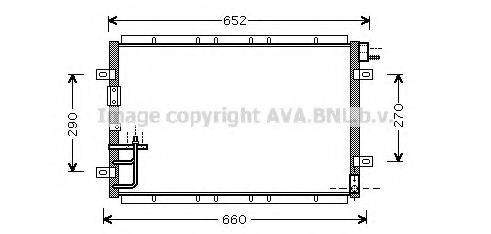 AVA QUALITY COOLING KA5030 Конденсатор, кондиціонер