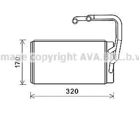 AVA QUALITY COOLING KA6263 Теплообмінник, опалення салону