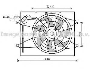 AVA QUALITY COOLING KA7523 Вентилятор, охолодження двигуна