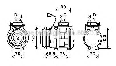 AVA QUALITY COOLING KAK176 Компресор, кондиціонер