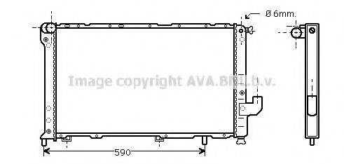 AVA QUALITY COOLING LC2034 Радіатор, охолодження двигуна