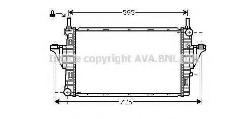 AVA QUALITY COOLING MC2006 Радіатор, охолодження двигуна