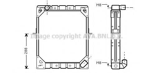 AVA QUALITY COOLING ME2141 Радіатор, охолодження двигуна