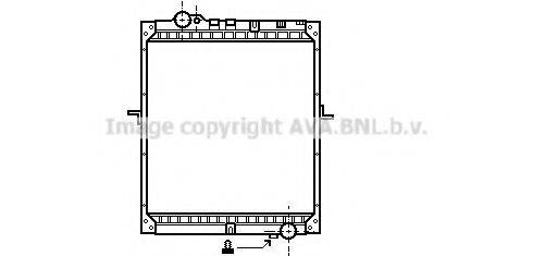 AVA QUALITY COOLING ME2177 Радіатор, охолодження двигуна