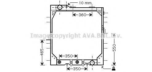 AVA QUALITY COOLING ME2195 Радіатор, охолодження двигуна