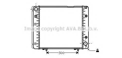 AVA QUALITY COOLING MS2080 Радіатор, охолодження двигуна