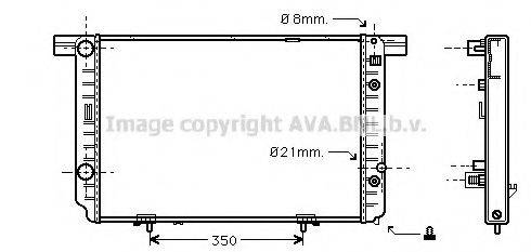 AVA QUALITY COOLING MS2237 Радіатор, охолодження двигуна