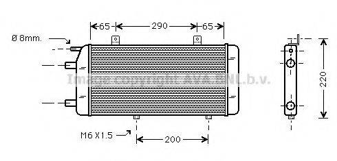 AVA QUALITY COOLING MS2259 Радіатор, охолодження двигуна