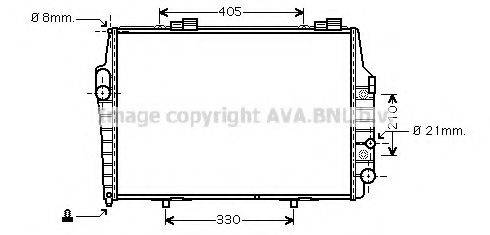 AVA QUALITY COOLING MS2321 Радіатор, охолодження двигуна