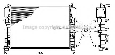 AVA QUALITY COOLING MS2342 Радіатор, охолодження двигуна