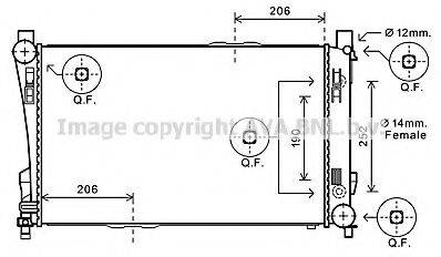 AVA QUALITY COOLING MS2589 Радіатор, охолодження двигуна