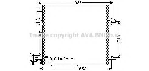 AVA QUALITY COOLING MS5406D Конденсатор, кондиціонер