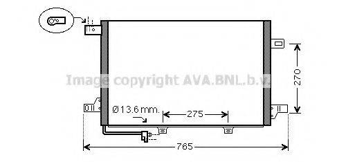 AVA QUALITY COOLING MS5579 Конденсатор, кондиціонер