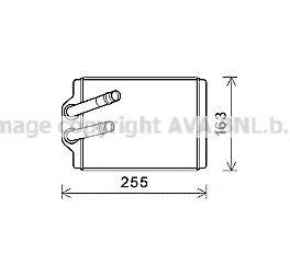 AVA QUALITY COOLING MS6666 Теплообмінник, опалення салону