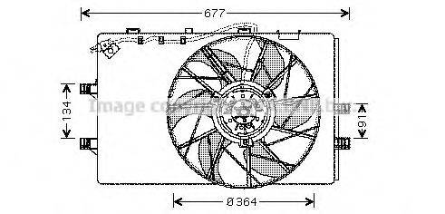 AVA QUALITY COOLING MS7509 Вентилятор, охолодження двигуна